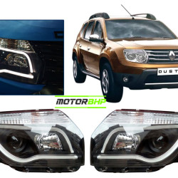 Renault Duster HID Projector Head Light With Matrix DRL (2014-2016) Renault Duster HID Projector Head Light With Matrix DRL (2014-2016)