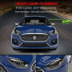 Maruti Suzuki Dzire Head Lamp Chrome Garnish (2017-Onwards)  Maruti Suzuki Dzire Head Lamp Chrome Garnish (2017-Onwards)