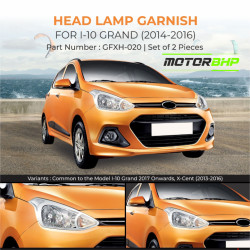 Hyundai i10 Grand (2014-2016) Head Lamp Chrome Garnish  Hyundai i10 Grand (2014-2016) Head Lamp Chrome Garnish