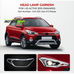Hyundai i20 Active (2015 Onwards) Head Lamp Chrome Garnish 