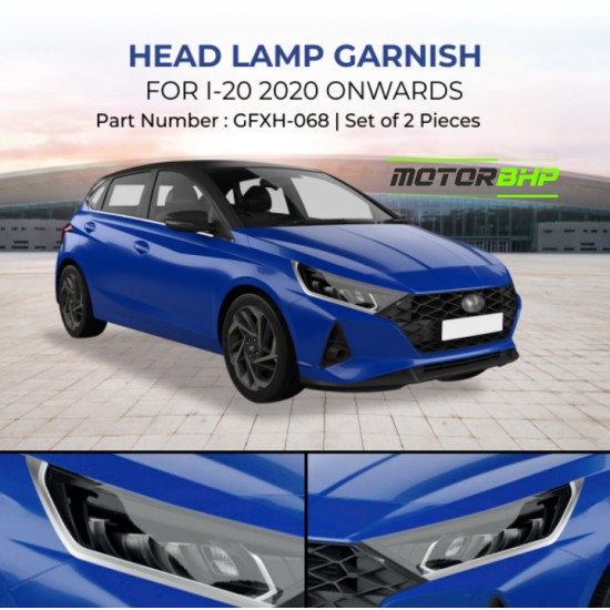 Hyundai i20 (2020 onwards) Head Lamp Chrome Garnish 
