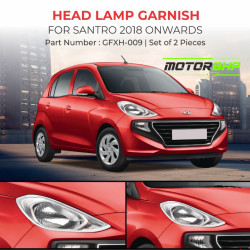 Hyundai Santro (2018 Onwards) Head Lamp Chrome Garnish  Hyundai Santro (2018 Onwards) Head Lamp Chrome Garnish