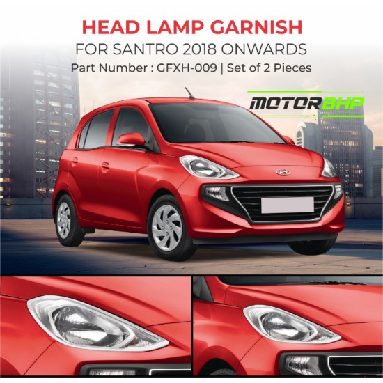 Hyundai Santro (2018 Onwards) Head Lamp Chrome Garnish 