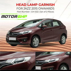 Honda Jazz Head Lamp Chrome Garnish (2015-Onwards)  Honda Jazz Head Lamp Chrome Garnish (2015-Onwards)