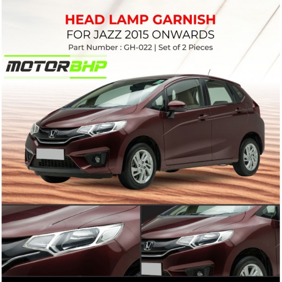  Honda Jazz Head Lamp Chrome Garnish (2015-Onwards)