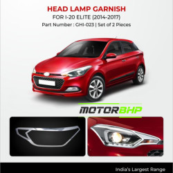 Hyundai i20 Elite Head Lamp Chrome Garnish (2014-2017) Hyundai i20 Elite Head Lamp Chrome Garnish (2014-2017)