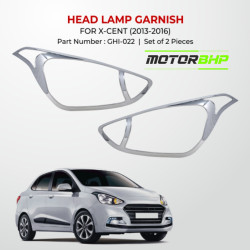 Hyundai Xcent Head Lamp Chrome Garnish (2013-2016) Hyundai Xcent Head Lamp Chrome Garnish (2013-2016)