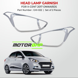 Hyundai Xcent Head Lamp Chrome Garnish (2017 Onwards) Hyundai Xcent Head Lamp Chrome Garnish (2017 Onwards)