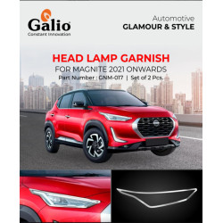 Galio Nissan Magnite Head Lamp Chrome Garnish   Galio Nissan Magnite Head Lamp Chrome Garnish