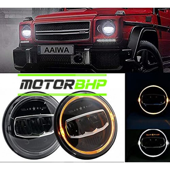 Mahindra Thar LED Headlight With DRL G - Wagon Style (2020-Onwards)