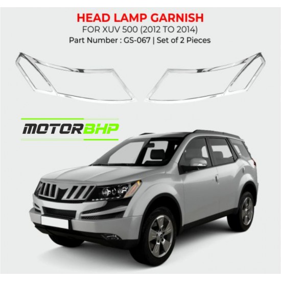 Mahindra XUV500 Head Lamp Chrome Garnish (2012-2014)