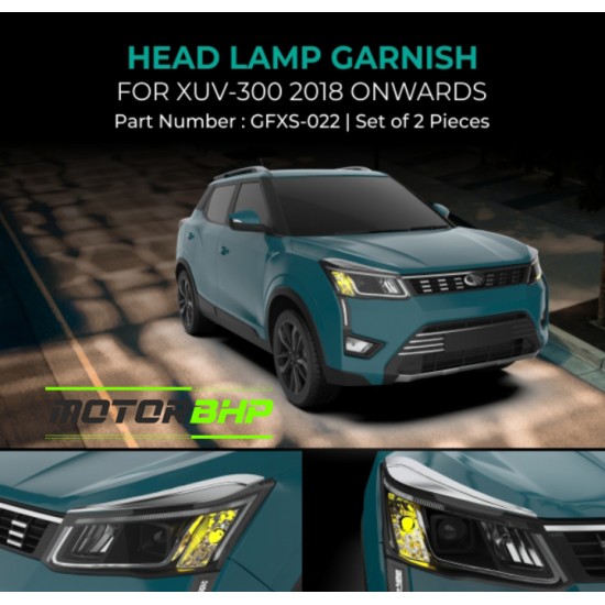 Mahindra XUV300 Head Lamp Chrome Garnish (2018 Onwards)