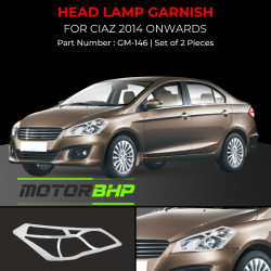 Maruti Suzuki Ciaz Head Lamp Chrome Garnish (2014-Onwards)  Maruti Suzuki Ciaz Head Lamp Chrome Garnish (2014-Onwards)