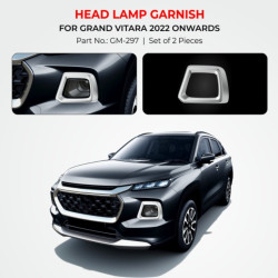 Maruti Suzuki Grand Vitara Head Lamp Chrome Garnish (2022-Onwards)  Maruti Suzuki Grand Vitara Head Lamp Chrome Garnish (2022-Onwards)