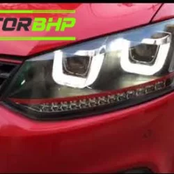 Volkswagen Polo Red Line Double U LED Head Light Matrix Indicator (2010-2018)