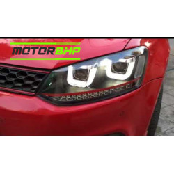 Volkswagen Polo Red Line Double U LED Head Light Matrix Indicator (2010-2018)