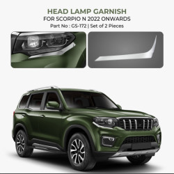 Mahindra Scorpio N Head Lamp Chrome Garnish (2022-Onwards) Mahindra Scorpio N Head Lamp Chrome Garnish (2022-Onwards)