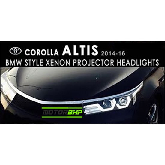 Toyota Corolla Altis BMW Style HID Projector HeadLight (2014-2016)