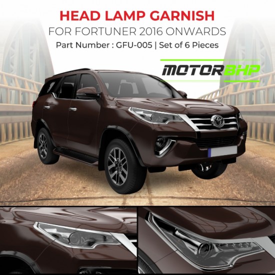 Toyota Fortuner Head Lamp Chrome Garnish 