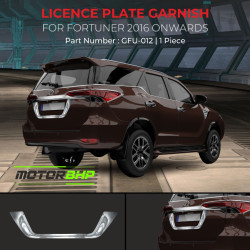 Toyota Fortuner Licence Plate Garnish (2016-Onwards)