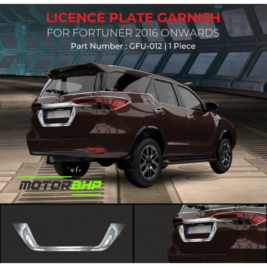 Toyota Fortuner Licence Plate Garnish (2016-Onwards)