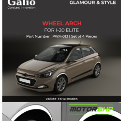 Hyundai i20 Elite Wheel Arches Fender Trim Chrome  Hyundai i20 Elite Wheel Arches Fender Trim Chrome
