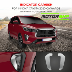 Toyota Innova Crysta Front Indicator Chrome Garnish (2020 Onwards) Toyota Innova Crysta Front Indicator Chrome Garnish (2020 Onwards)