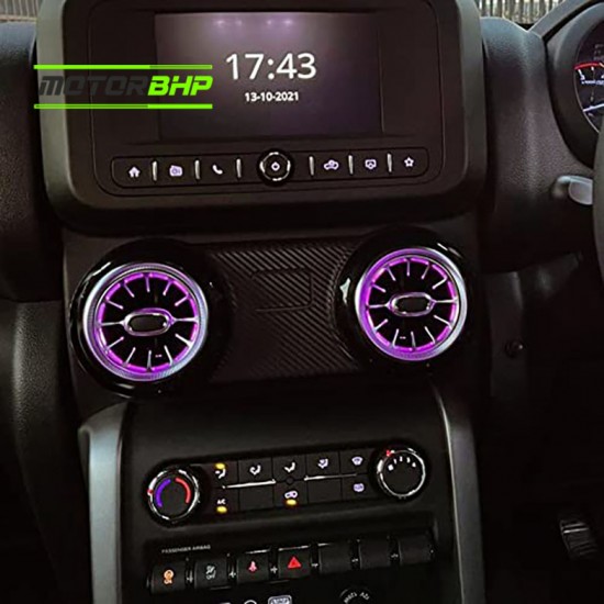 Mahindra Thar AC Vent RGB LED Multi Color Effect With APP Control (2020-Onwards)