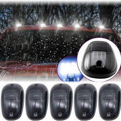 Roof Top Maker Running LED lights With Smoke Glass Black Color For All SUV's Set Of 5