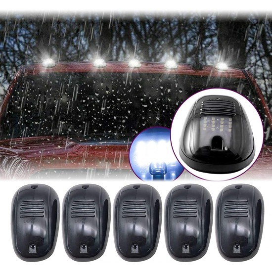 Roof Top Maker Running LED lights With Smoke Glass Black Color For All SUV's Set Of 5