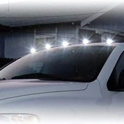 Roof Top Maker Running LED lights With Smoke Glass Black Color For All SUV's Set Of 5 Roof Top Maker Running LED lights With Smoke Glass Black Color For All SUV's Set Of 5