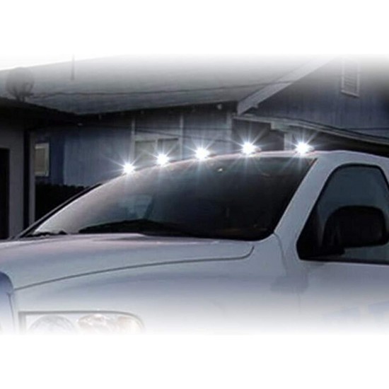 Roof Top Maker Running LED lights With Smoke Glass Black Color For All SUV's Set Of 5