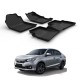 Premium Life Long Car Floor Foot Mats For Honda Amaze (2018-Onwards) Black