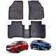 GFX Premium Life Long Car Floor Foot Mats For Maruti Suzuki Baleno (2015-Onwards) Black