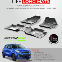 GFX Premium Life Long Car Floor Foot Mats For Maruti Suzuki Celerio (2021-Onwards) Black GFX Premium Life Long Car Floor Foot Mats For Maruti Suzuki Celerio (2021-Onwards) Black
