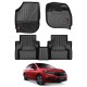 GFX Premium Life Long Car Floor Foot Mats For Honda City (2020-Onwards) Black