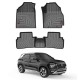 Premium Life Long Car Floor Foot Mats For Hyundai Creta (2015-2018) Black