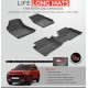  Premium Life Long Car Floor Foot Mats For Hyundai Exter Black