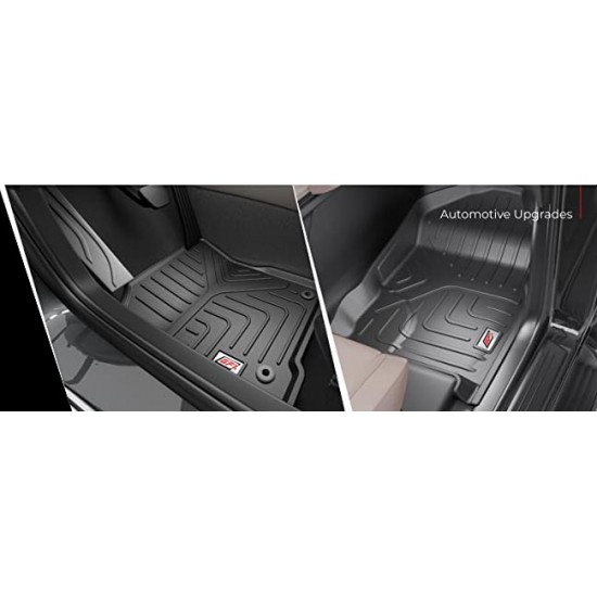  Premium Life Long Car Floor Foot Mats For Hyundai Venue (2022-Onwards) Black