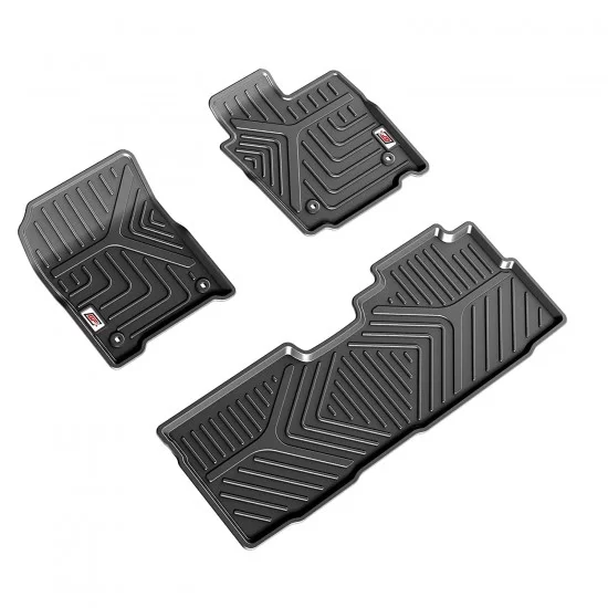 GFX Premium Life Long Car Floor Foot Mats For Tata Punch (2021-Onwards) Black 