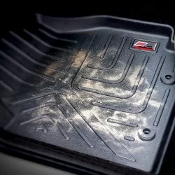 GFX Premium Life Long Car Floor Foot Mats For Hyundai Alcazar Black