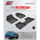 GFX Premium Life Long Car Floor Foot Mats For Tata Punch (2021-Onwards) Black 