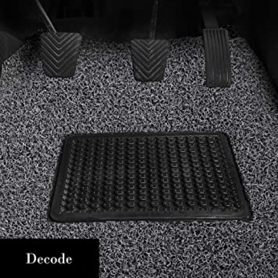 Mahindra Scorpio Foot Mats (Grass) (2009-2013) Black