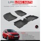 GFX Premium Life Long Car Floor Foot Mats For Tata Tiago (2016-Onwards) Black 