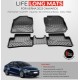 Premium Life Long Car Floor Foot Mats For Hyundai Verna (2023-Onwards) Black