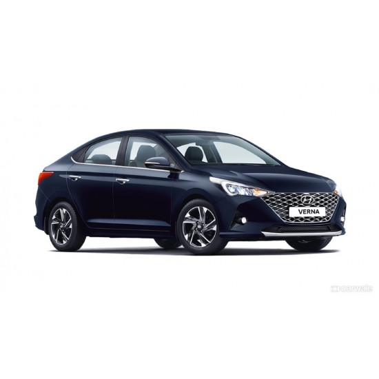 GFX Premium Life Long Car Floor Foot Mats For Hyundai Verna (2020 Onwards) Black