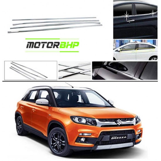 STARiD Maruti Suzuki Vitara Brezza Chrome Lower Window Garnish 