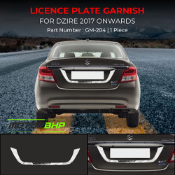 Maruti Suzuki Dzire Licence Number Plate Garnish (2017-Onwards)  Maruti Suzuki Dzire Licence Number Plate Garnish (2017-Onwards)