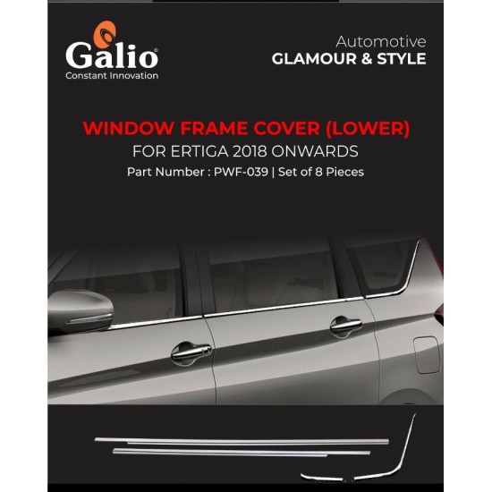 Galio Maruti Suzuki Ertiga Chrome Lower Window Garnish (2018-Onwards)