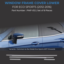 Ford EcoSport Chrome Lower Window Garnish (2012-2018)  Ford EcoSport Chrome Lower Window Garnish (2012-2018)